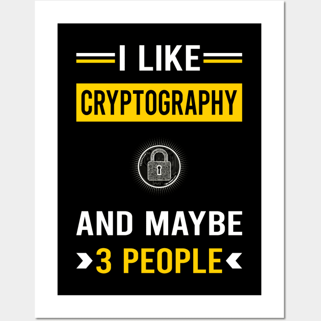 3 People Cryptography Cryptographer Cryptology Wall Art by Bourguignon Aror